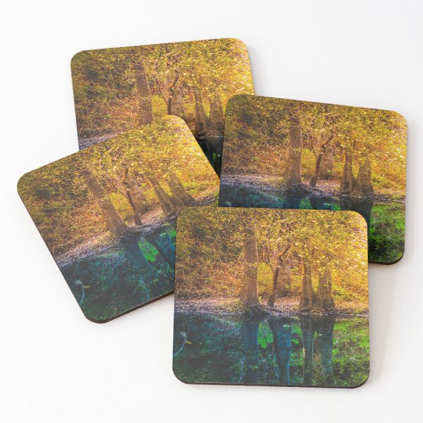 Item preview, Forest Trees Reflected Calm Water river Autumn  designed and sold by JTS STORE.