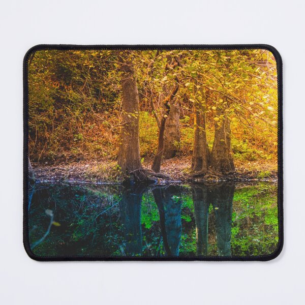 Item preview, Forest Trees Reflected Calm Water river Autumn designed and sold by JTS STORE.