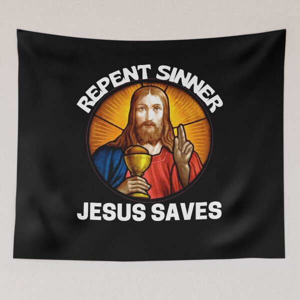 Item preview, Repent Sinner Lord Jesus Christ Saves Christian Bible designed and sold by RGRamsey.