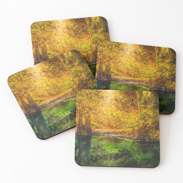 Item preview, Forest Trees Reflected Calm Water river Autumn designed and sold by JTS STORE.