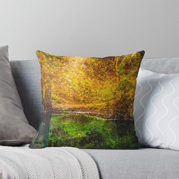 Item preview, Forest Trees Reflected Calm Water river Autumn designed and sold by JTS STORE.