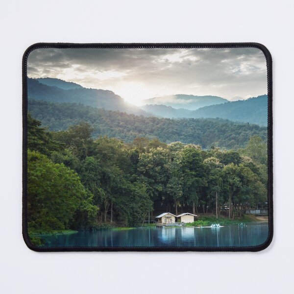 Item preview, Lake Landscape With Mountains Winter Season Chiang Mai Thailand designed and sold by JTS STORE.