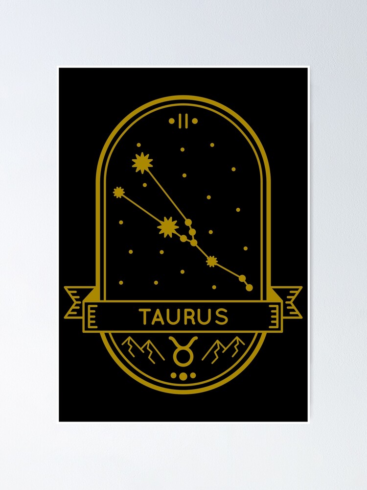 Taurus April 20 May 20 Zodiac Sign Poster