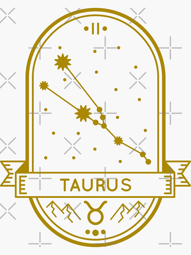 Taurus April 20 May 20 Zodiac Sign Sticker