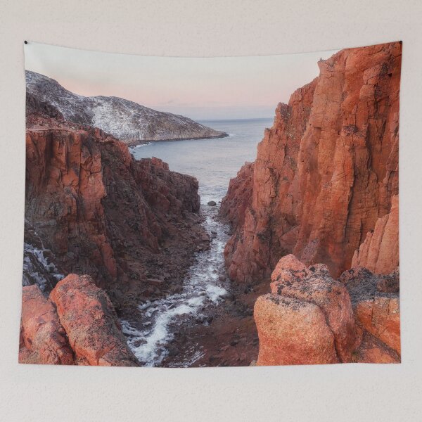 Item preview, White Sea Coast Wonderful Colorful Mountain Landscape designed and sold by JTS STORE.
