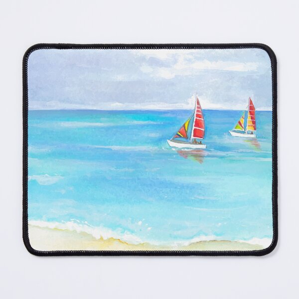 Item preview, Watercolor Beach Landscape designed and sold by Vector Scout Lab.