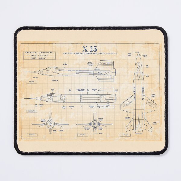 Item preview, X-15. NASA Advanced Research Airplane (Old Paper Grid) designed and sold by BGALAXY.