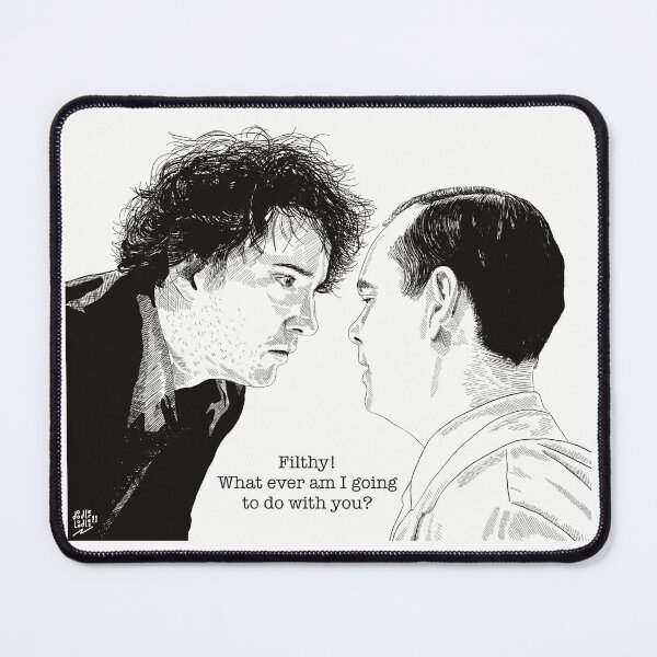 Item preview, Bernard Black and the cleaner, Black Books, Grapes of Wrath. designed and sold by Lucy  Chambers.