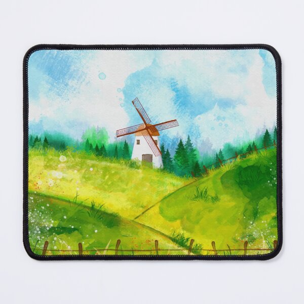 Item preview, Watercolor Countryside Landscape designed and sold by Vector Scout Lab.