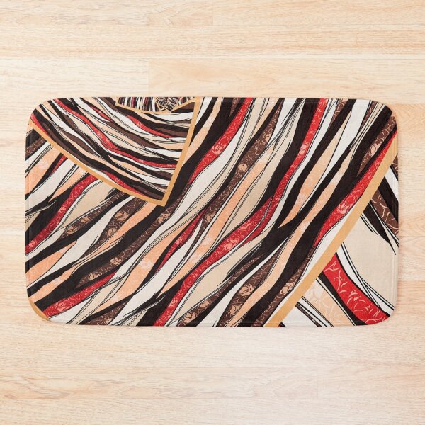 Item preview, Curved brown line pattern designed and sold by NoahDea.