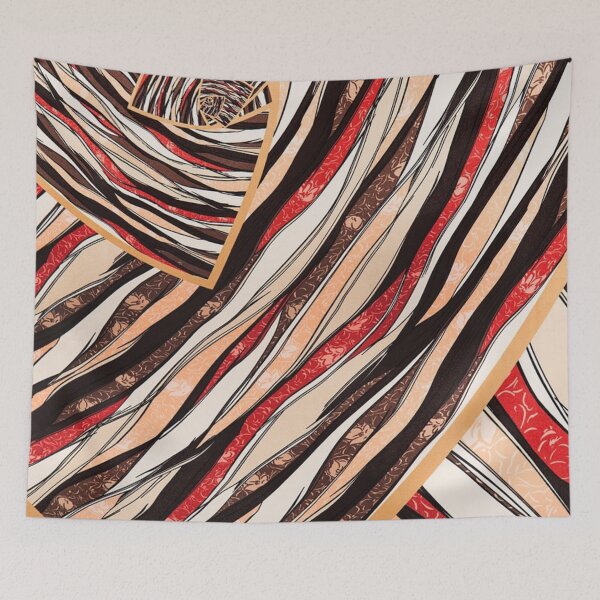 Item preview, Curved brown line pattern designed and sold by NoahDea.