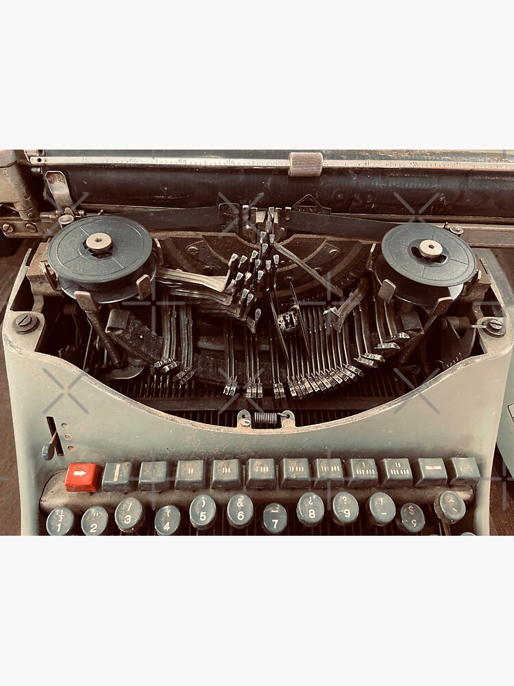 "Old jammed up typewriter keys" Sticker for Sale by ponted Redbubble
