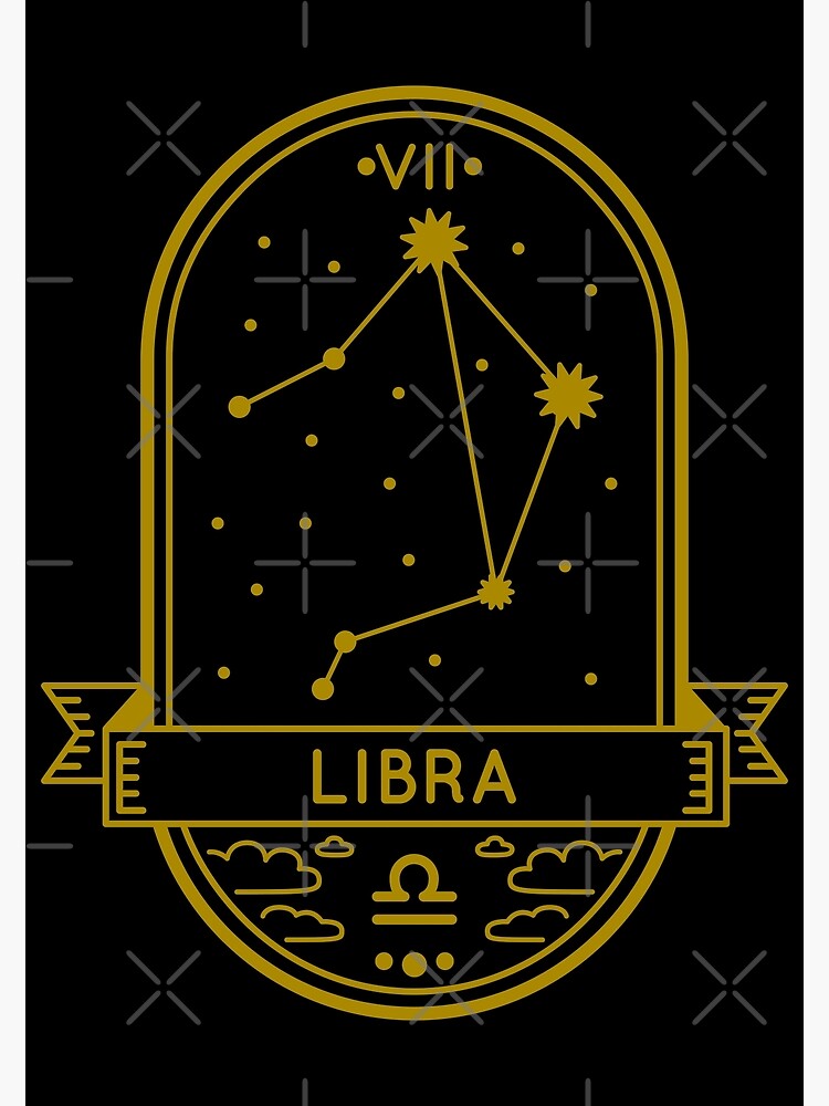 Libra September 23 October 22 Zodiac Sign Poster