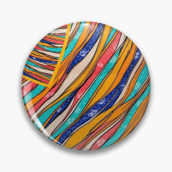 Item preview, Curved colorful lines pattern designed and sold by NoahDea.