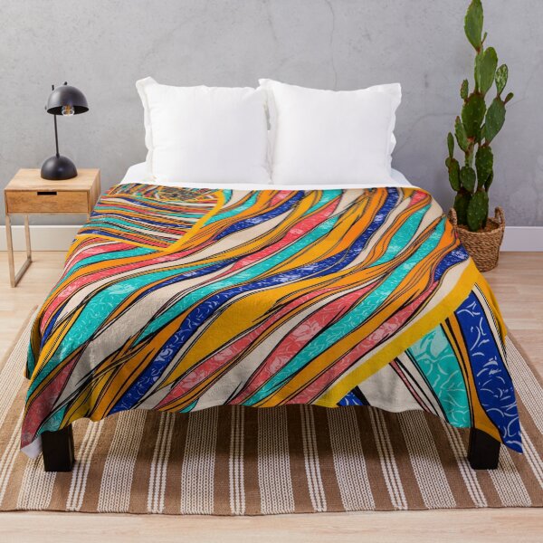 Item preview, Curved colorful lines pattern designed and sold by NoahDea.