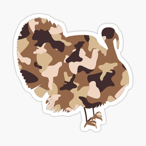 Sand Camo Turkey Sticker