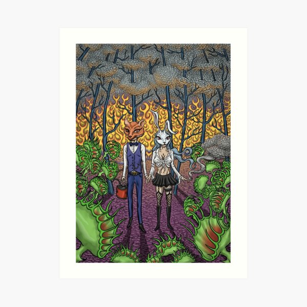 Burning Forest Art Print