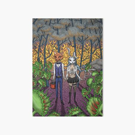 Burning Forest Art Board Print