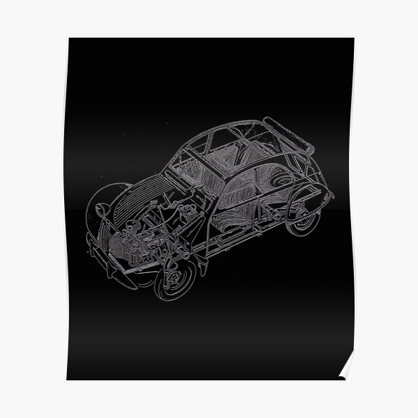 Citroën 2cv Poster