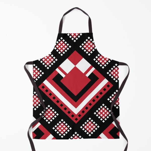 Item preview, Modified Traditional Retso Pattern- Zimbabwe (Red, White and Black) designed and sold by DesignbyDAE.