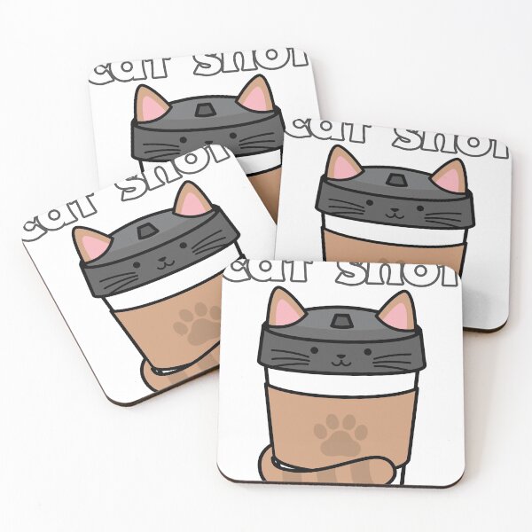 Item preview, cat shot designed and sold by qofebean.