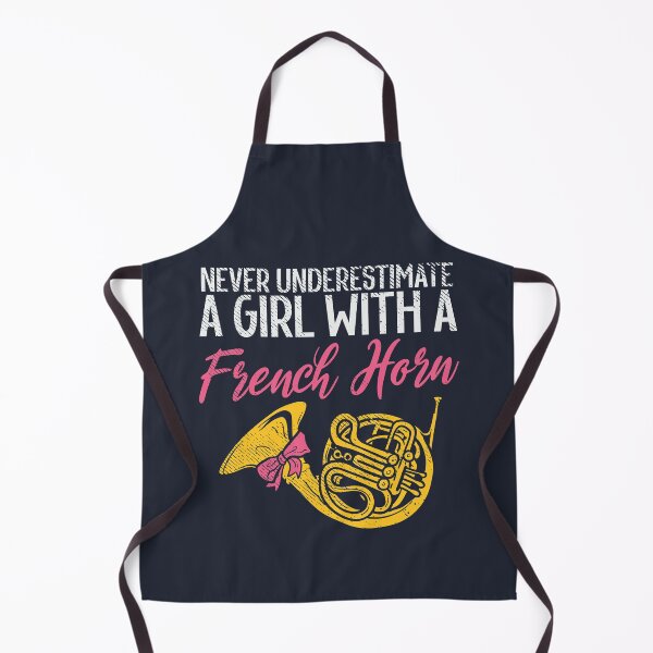 Item preview, Never Underestimate A Girl with French Horn designed and sold by Bricke.