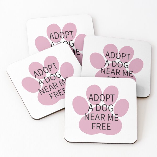 Item preview, Adopt A Dog Near Me Free - Pink Paw   designed and sold by StatelyTshirts.