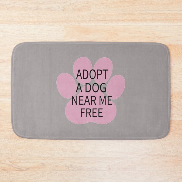 Item preview, Adopt A Dog Near Me Free - Pink Paw   designed and sold by StatelyTshirts.