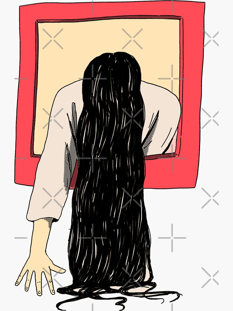 Sadako Sticker For Sale By Fosae Redbubble