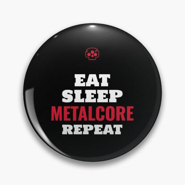 Item preview, Eat Sleep Metalcore Repeat - Heavy Metal Metalcore Design designed and sold by Shirtlify.