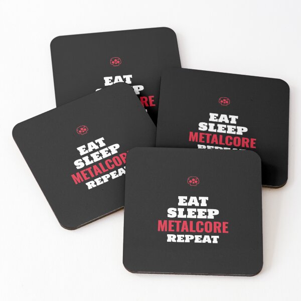 Item preview, Eat Sleep Metalcore Repeat - Heavy Metal Metalcore Design designed and sold by Shirtlify.