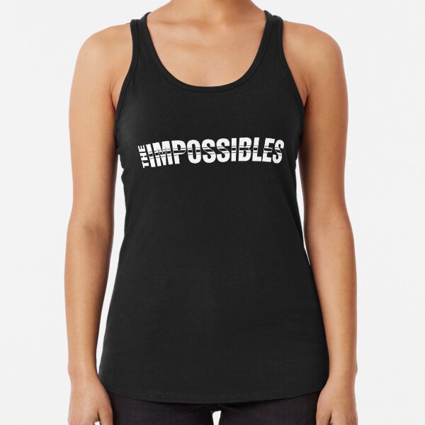 The Impossibles Logo - White Racerback Tank Top