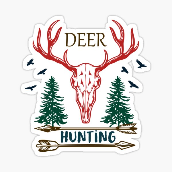 Blind Life Vinyl Decal Hunting Sticker Buck Skull Hunt Deer Stag Bow Hunter Car 