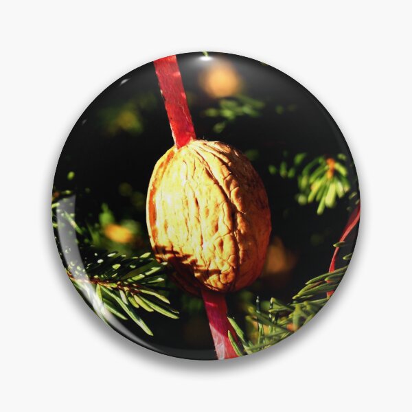 Item preview, Walnut with red ribbon as Christmas decoration on Christmas tree designed and sold by Michaelerch.