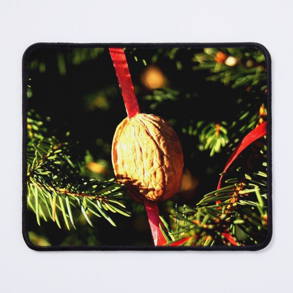 Item preview, Walnut with red ribbon as Christmas decoration on Christmas tree designed and sold by Michaelerch.