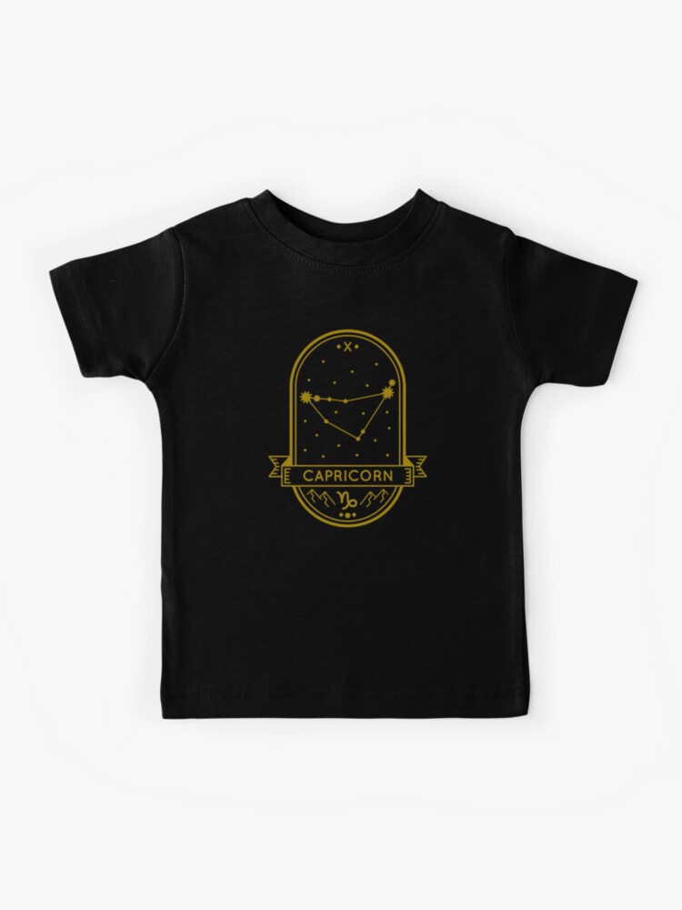 Capricorn December 22 January 19 Zodiac Sign Kids T Shirt