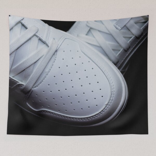Item preview, White sneakers on a black background designed and sold by Michaelerch.