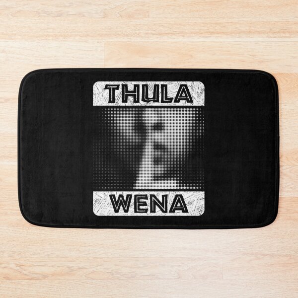 Item preview, Thula Wena - Zulu phrase which means ‘be quiet’. African style lettering with a halftone image of a finger over a mouth. designed and sold by robimerch.