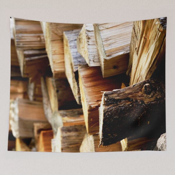Item preview, Firewood pile - wood tree heap prepared for winter - logs background designed and sold by Michaelerch.