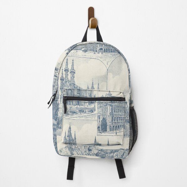 Item preview, Vintage  illustration of ancient Belgium architecture designed and sold by Anne Londez Studio.