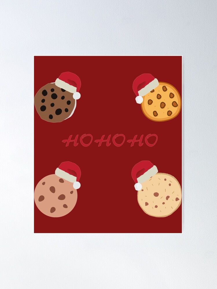 Christmas Baking Art Print Poster // Merry Christmas, Santa, Holiday  Season, Holidays, Funny, Cute Present, Carols, Baking Supplies, Cookies 