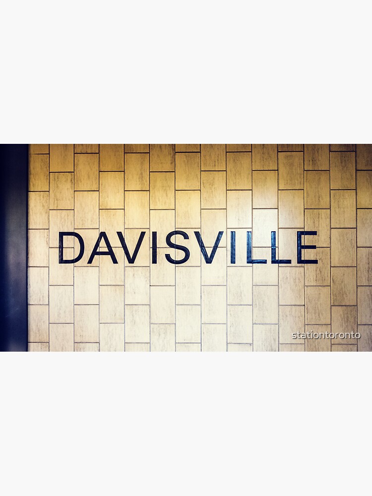 Davisville Toronto Subway Station Sign by stationtoronto