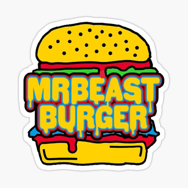 MrBeast Burger Sticker, tshirt Sticker