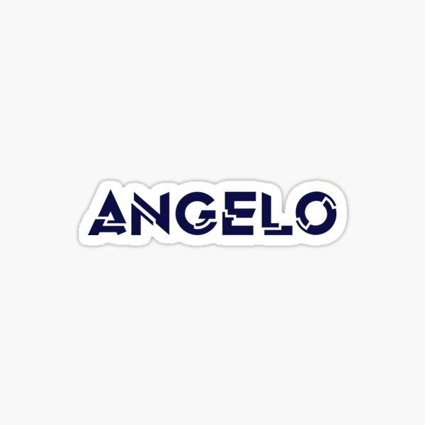 angelo-robotic-nametag-for-angelo-signature-in-dark-blue-sticker