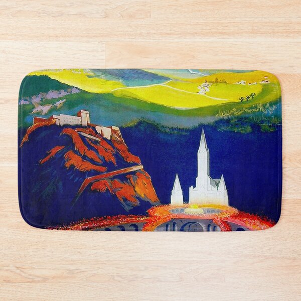Item preview, LOURDES : Vintage Print of The Church of The Miracle designed and sold by posterbobs.