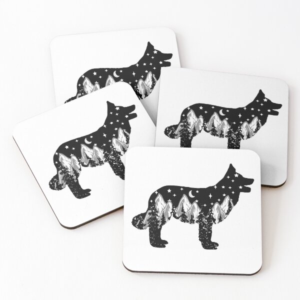 Item preview, border collie dog lover night mountain christmas gift designed and sold by alaechamlal.
