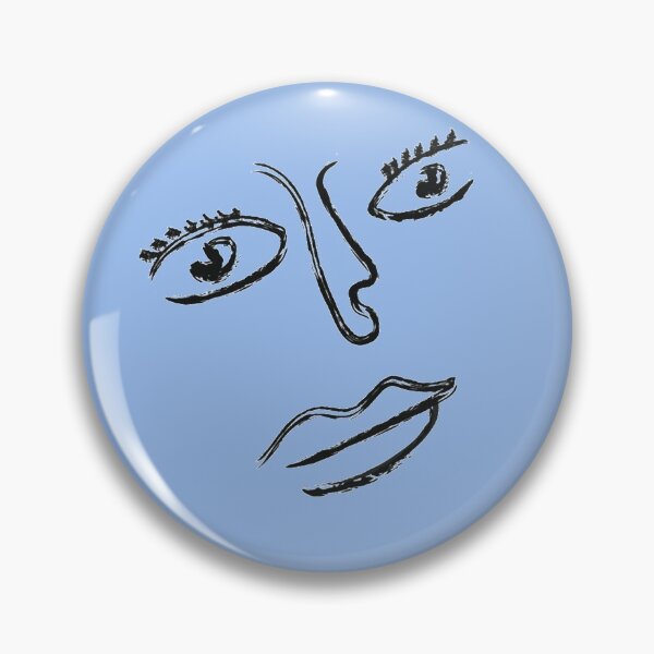 Item preview, Line-art face  designed and sold by CreativeWorld96.