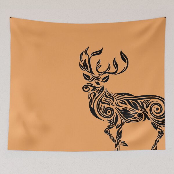Item preview, Floral deer abstract designed and sold by anthfony.
