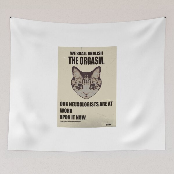 Item preview, Orwellian Cat Has Some ISSUES designed and sold by Margaret Bryant.