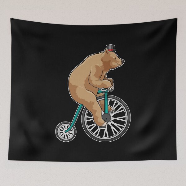 Aperçu de l'œuvre Bear at Circus with Bicycle créée et vendue par Snabdesign84.